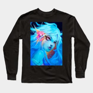 Blue Mermaid Long Sleeve T-Shirt